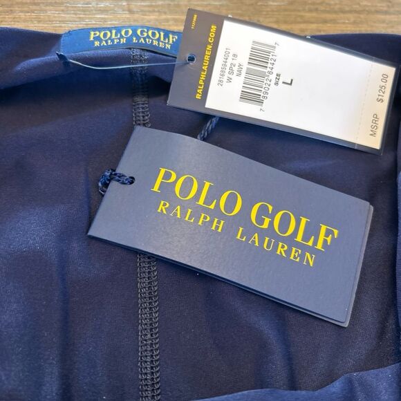 Polo Golf by Ralph Lauren A-Line Navy Blue Mini Sport Skirt, Size L, NWT